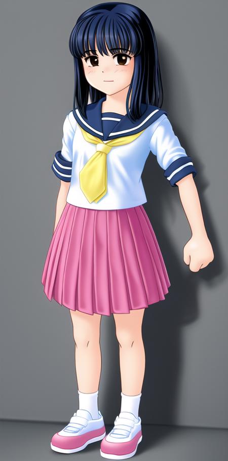 03149-4109889164-1girl, standing, full body, serafuku, pleated skirt, socks, shoes,_, simple background,.png